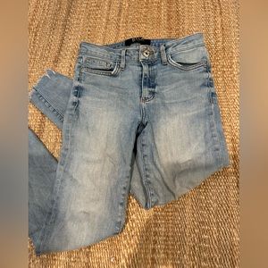 DTLA cropped skinny jean with raw hem